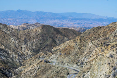 High angle view of landscape against sky