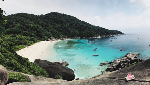 Scenic view of sea against sky