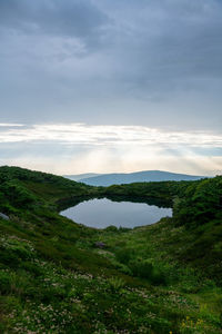 Scenic view of landscape against sky