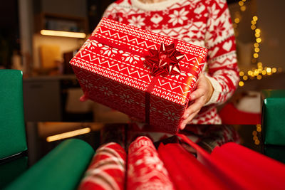 Close-up of christmas decorations