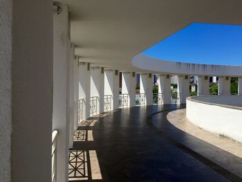 Empty corridor of building