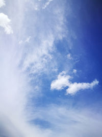 Low angle view of clouds in sky