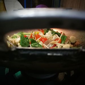 Close-up of salad in bowl