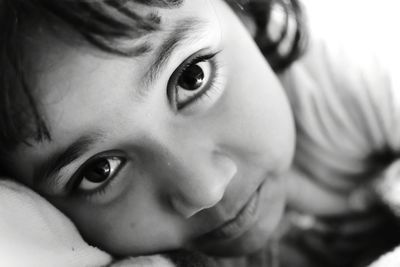 Close-up portrait of girl