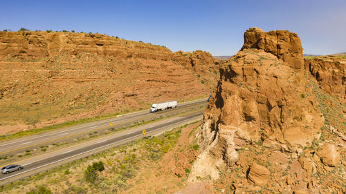 Scenic view of landscape against clear sky