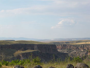 Scenic view of landscape against sky