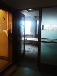 Interior of abandoned house