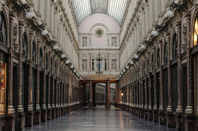 Brussels - shopping arcade before opening time