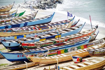 Boats in water