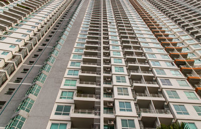 Low angle view of modern building in city