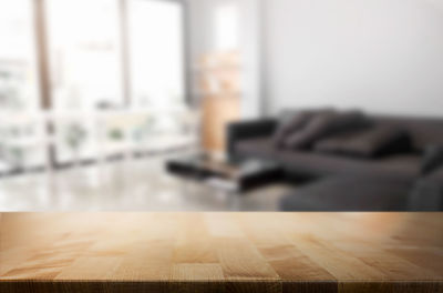 Close-up of hardwood floor at home