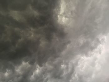 Low angle view of storm clouds in sky