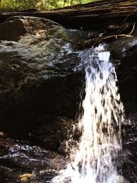 River flowing through rocks