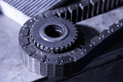 Close-up of machine part