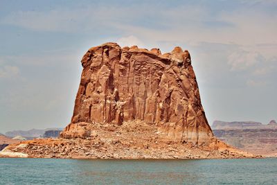 Monolith in lake powell