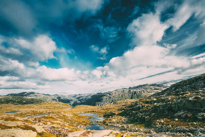 Scenic view of landscape against sky