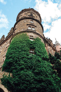 Low angle view of historical building against sky