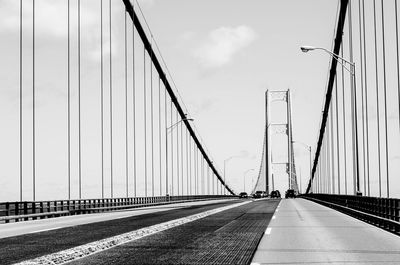 View of suspension bridge