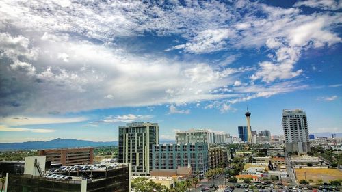 Cityscape against sky