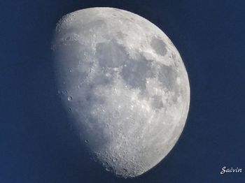 Low angle view of moon in sky