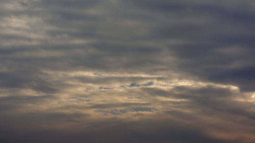 Low angle view of clouds in sky
