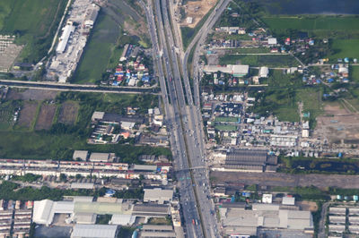 Aerial view of city