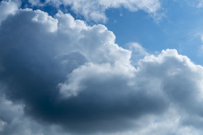 Low angle view of clouds in sky