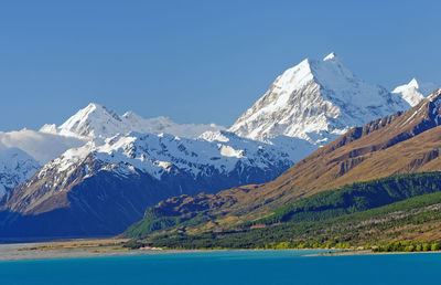 Mt cookin the southern alps of new zealand