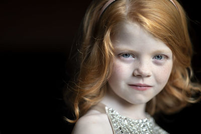 Close-up portrait of a girl