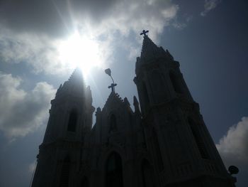 Low angle view of church against sky