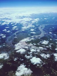 Aerial view of landscape