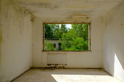 Interior of abandoned house