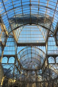 Low angle view of skylight