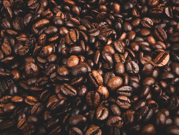 Full frame shot of coffee beans