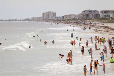 Group of people on beach