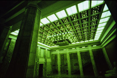 Chandelier on ceiling 