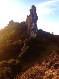 Scenic view of mountain against sky