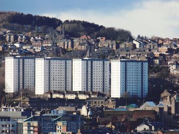 Houses and buildings in city