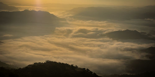 Scenic view of cloudscape during sunset