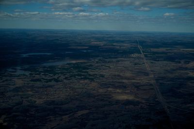 Aerial view of landscape