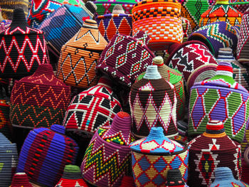 Close-up of bags for sale