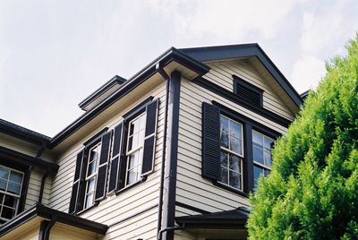 Low angle view of building against sky