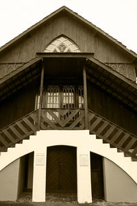 Low angle view of building against sky