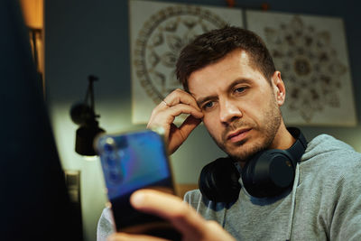 Young woman using mobile phone