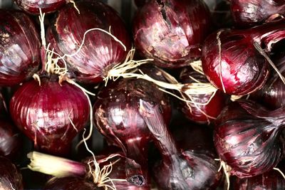 Full frame shot of onions