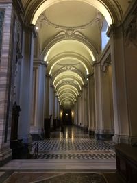 Corridor of historic building