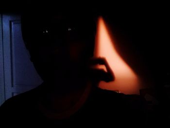 Close-up of woman holding hands