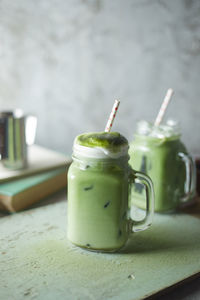 Close-up of drink on table