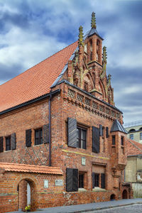 Low angle view of building against sky