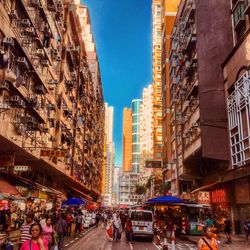 Group of people on city street